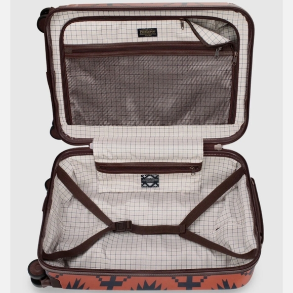 Pendleton Vibrant Orange and Blue Suitcase - Picture 5 of 5